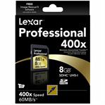 8 GB Lexar Professional 400x SDHC UHS-I Card: €27.99